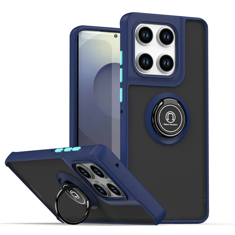 Shockproof Armor Case For Motorola Moto Edge 60 Fusion Edge60 Pro G05 G15 G35 G55 G75 G85 G56 G86 5G Magnetic Holder Ring Cover