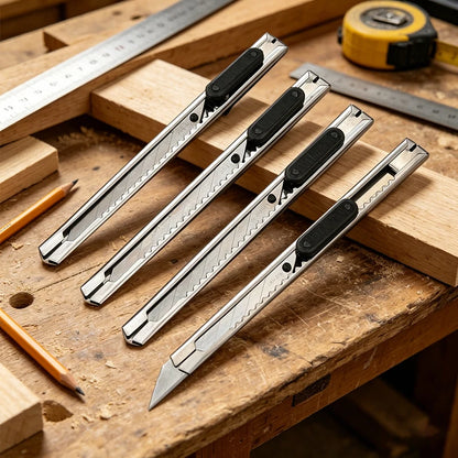 Multi‑Purpose Box Cutter Knife Kit, Stainless Steel Handheld Cutting Tool for Craft, Carving, Packaging & Daily Use