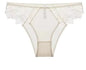 BANERDANNI Pure Desire Victoria French Lace Embroidered Lingerie Women's Thin Cup Triangle Cup Bra Set Comfortable No Underwire