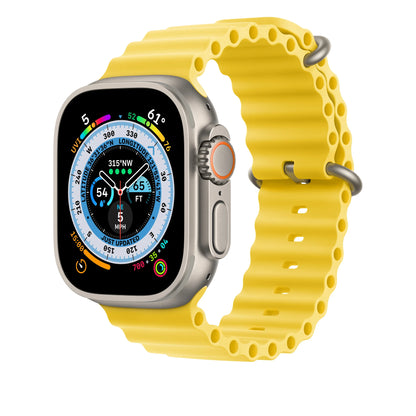 Ocean Strap for apple watch Band 44mm 40mm 45mm 41mm 49mm 46mm silicone correas bracelet iWatch series 7 5 6 3 se 8 Ultra 2 9 10