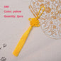 2Pcs Tassel Fringe Handmade Silk Floss Chinese Knot Tassel Bangs Flower Tassel for DIY Craft Door Car Handing Home Decor