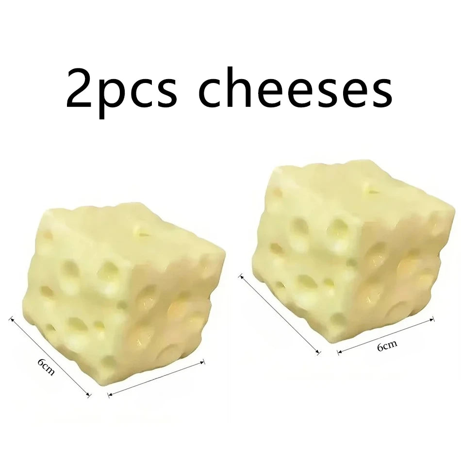 CCC Cheese Cube Stress Ball Big Cheese Shapeable Squeeze Ball Non-Bounce Fidget Toy ASMR Sensory Anti-Stress Christmas Gifts