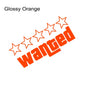 Wanted Reflective Laser Car Funny Stickers Auto Vinyl Film Decals For Car Bumper Windows Motorcycle Laptop Walls
