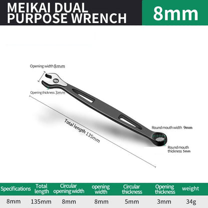 8mm-32mm Ratchet Wrench Dual-purpose Metric Setdouble Offset Ring Spanner Universal Spanner For Car Repair Hand Tool