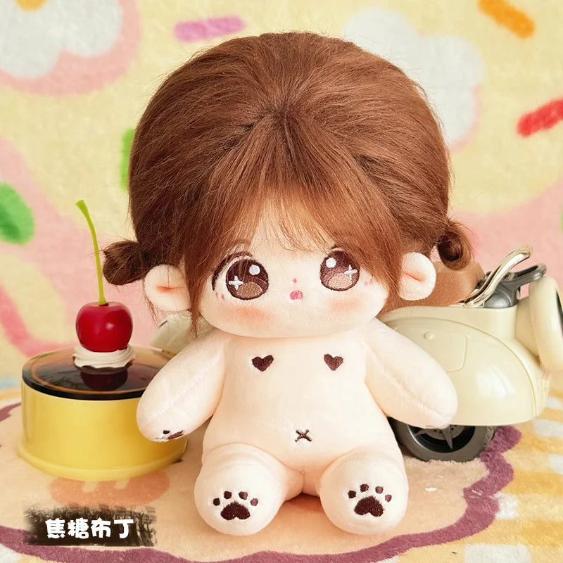 20cm Kawaii Plush Cotton Doll Idol Stuffed Super Star Figure Dolls Twelve Constellations Doll Can Change Clothes Gift