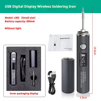 1400mah USB Soldering Iron Wireless Charging Electric Soldering Iron Fast Charging Rechargeable Portable Repair Welding Tools