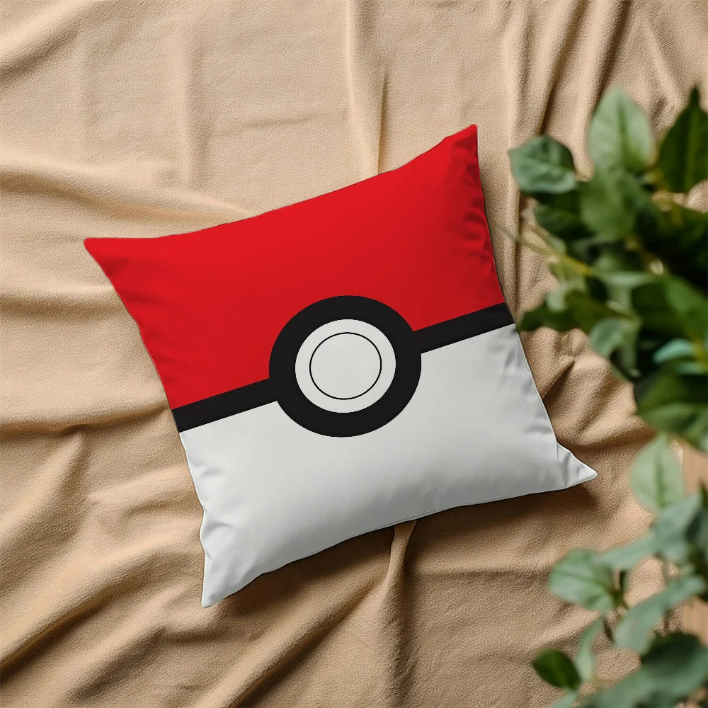 P-Poke B-Ball-ES P-POKEMON-ES cushion cover Home Bedding Sofa living Room pillowcase Simple Soft Skin Cushion Cover Party Gift