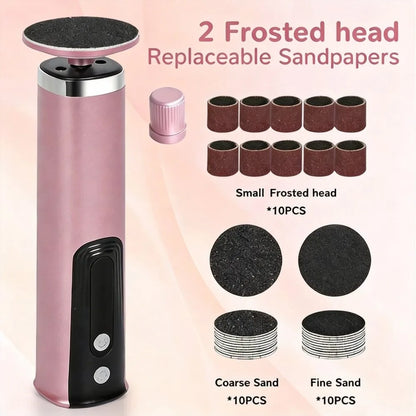 Foot Care Tool 2-in-1 Foot and Hand Electric Care Tools,Polish and Smooth,Shine Toenails Electric Callus Remover Pedicure File