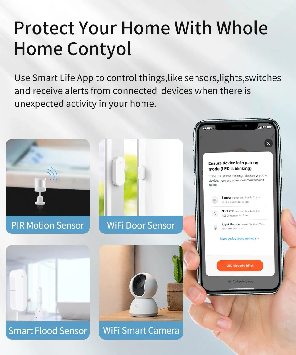 Bluetooth/ZigBee Tuya Smart Multi Mode Gateway WiFi Hub Bridge Smart Home Control Smart Life APP Voice Control Alexa Google Home