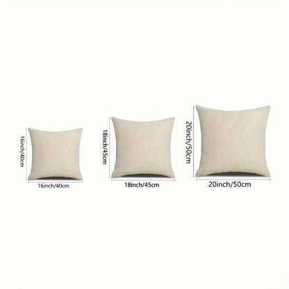 2D flat- #Cozy Farmhouse Sheep Couple Throw Pillow Cover Cute Winter Knit Style Decorative Cushion Case