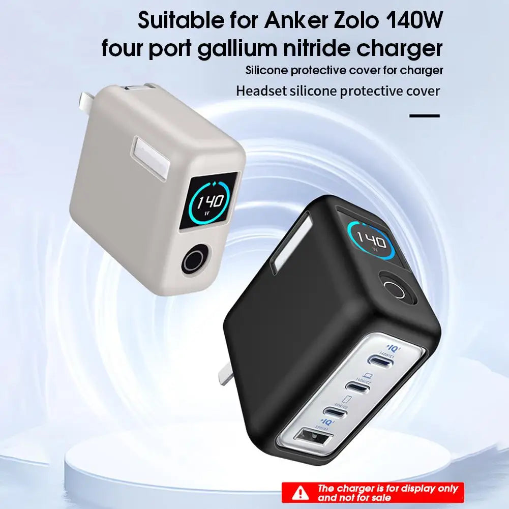Soft Silicone Protective Case For Anker Zolo 140W Power Bank Portable Travel Shockproof Waterproof Carrying Protective Case