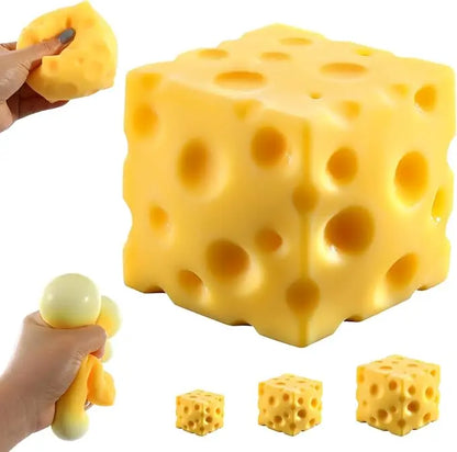 Simulate Cheese Squeeze Toy Slow Rebound Pinching Office Decompression Slow Rebound Cheese Pinching Ornament Relax Decompress