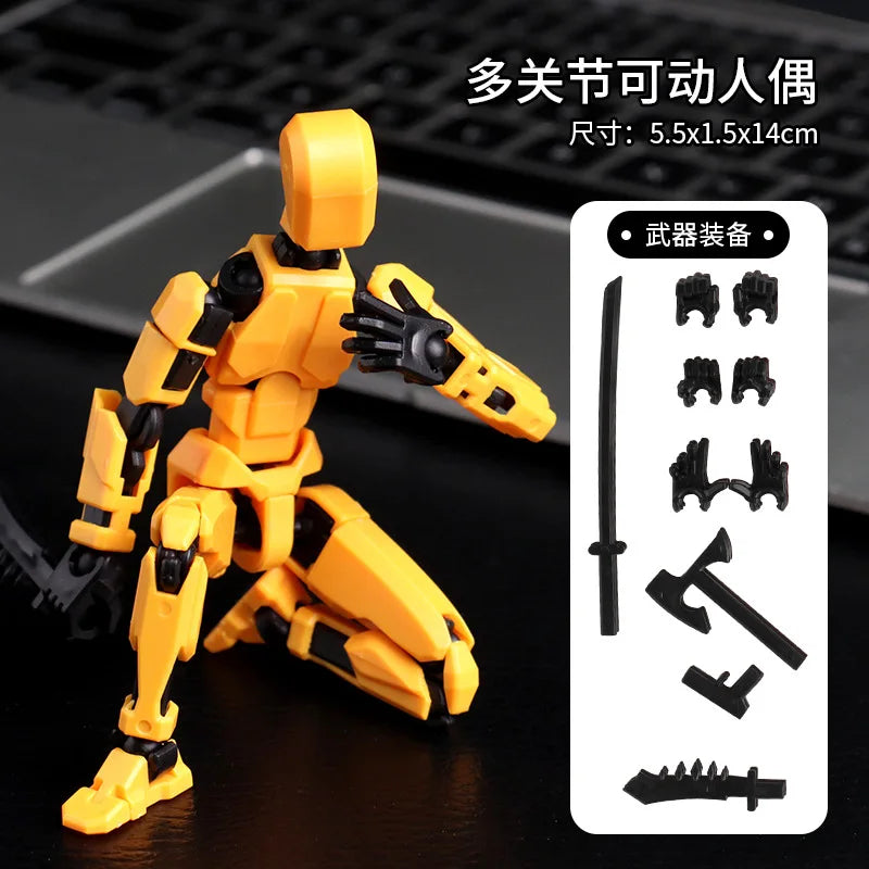 13 Jointed 3D Printed Mannequin Character Assemble Toys Movable Action Figures Shapeshift Robot Parent-children Game Kids Gifts