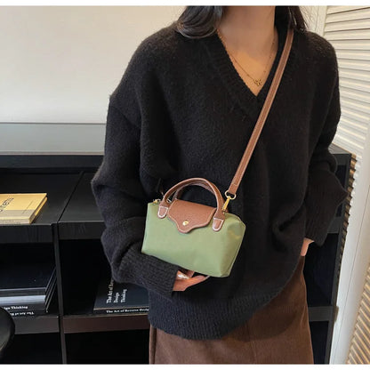 Retro Casual Fashion Ladies Shoulder Bag Stylish Trendy Crossbody Bag Quality Small Square Bag Urban Minimalist Style Polyest...