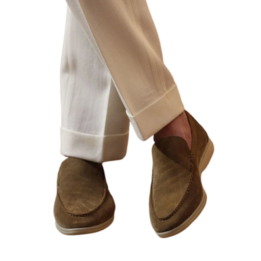 26 Men summer casual loafers made of suede, slip-on pull-on design, easy to wear and take off.LF1246