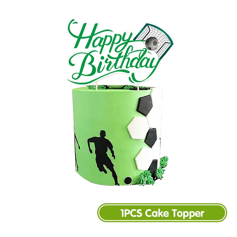Football Birthday Decoration Party Supplies Tableware Balloons Set Candy Gift Boxes Football Birthday Gifts Kids Birthday Favors