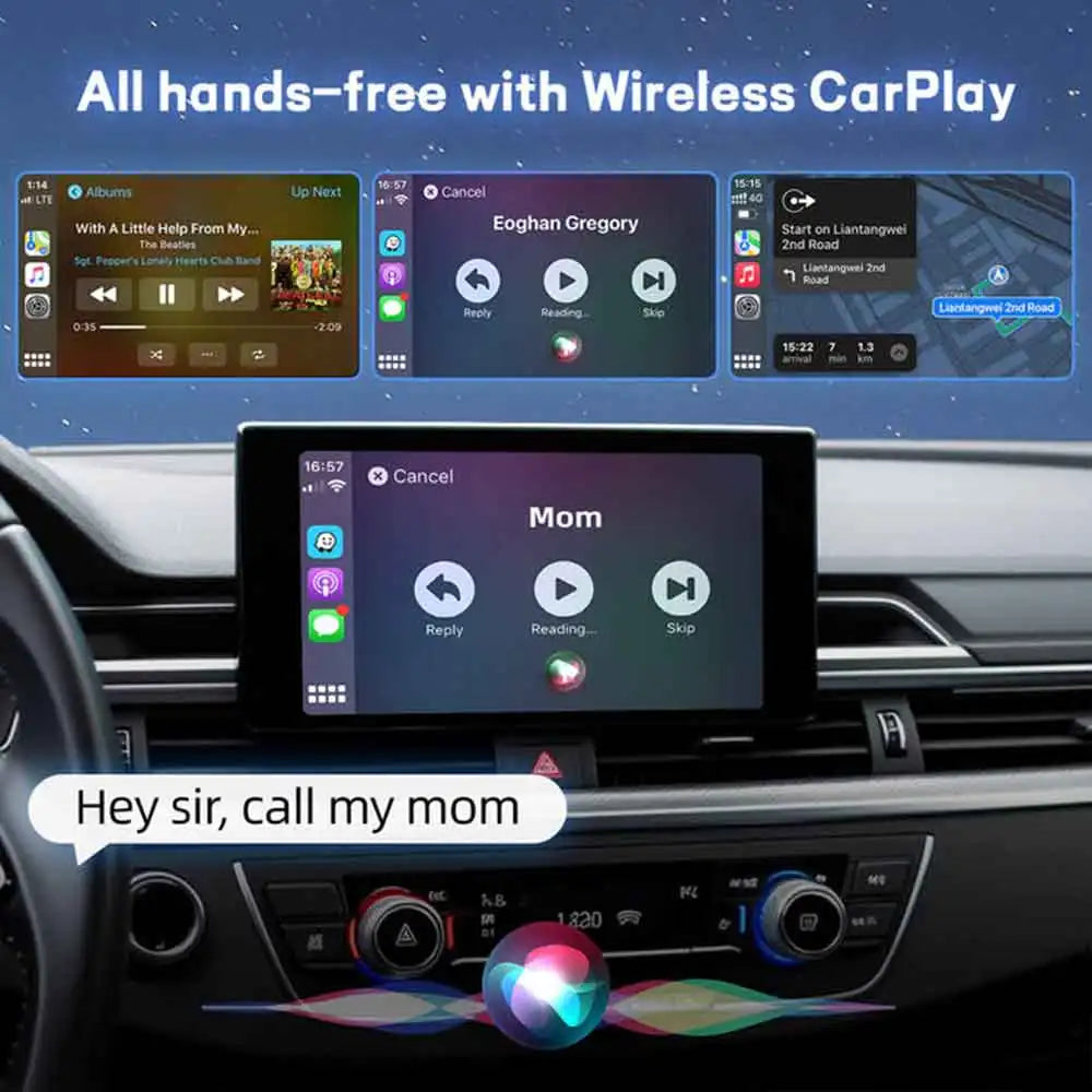 OTTOCAST U2Air PRO Wired To Wireless CarPlay Adapter USB Dongle Smart Ai Box Car Accessories for VW Nissan Ford Volvo Kia Benz