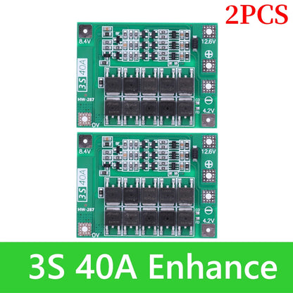 BMS 3S/4S 5A 10A 20A 25A 40A 60A Płytka zabezpieczająca ładowarkę do akumulatorów litowo-jonowych 18650 do wiertarki 12 V z funkcją wzmocnienia/balansu
