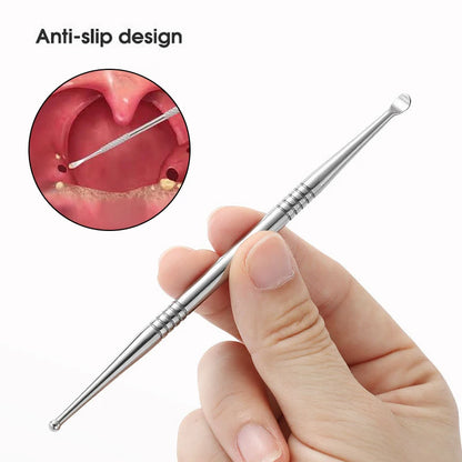 【Tonsil Stone Removal Ear Wax Remover Stainless Steel Remover Mouth Cleaning Care Tools Tonsil Stone Removal Health Care】