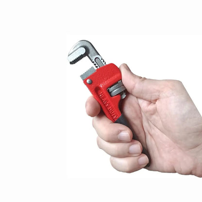 New 6-inch Straight Pipe Wrench Adjustable Aluminum Plumber's Wrench Universal Water Pipe Wrench Household Manual Repair Tools