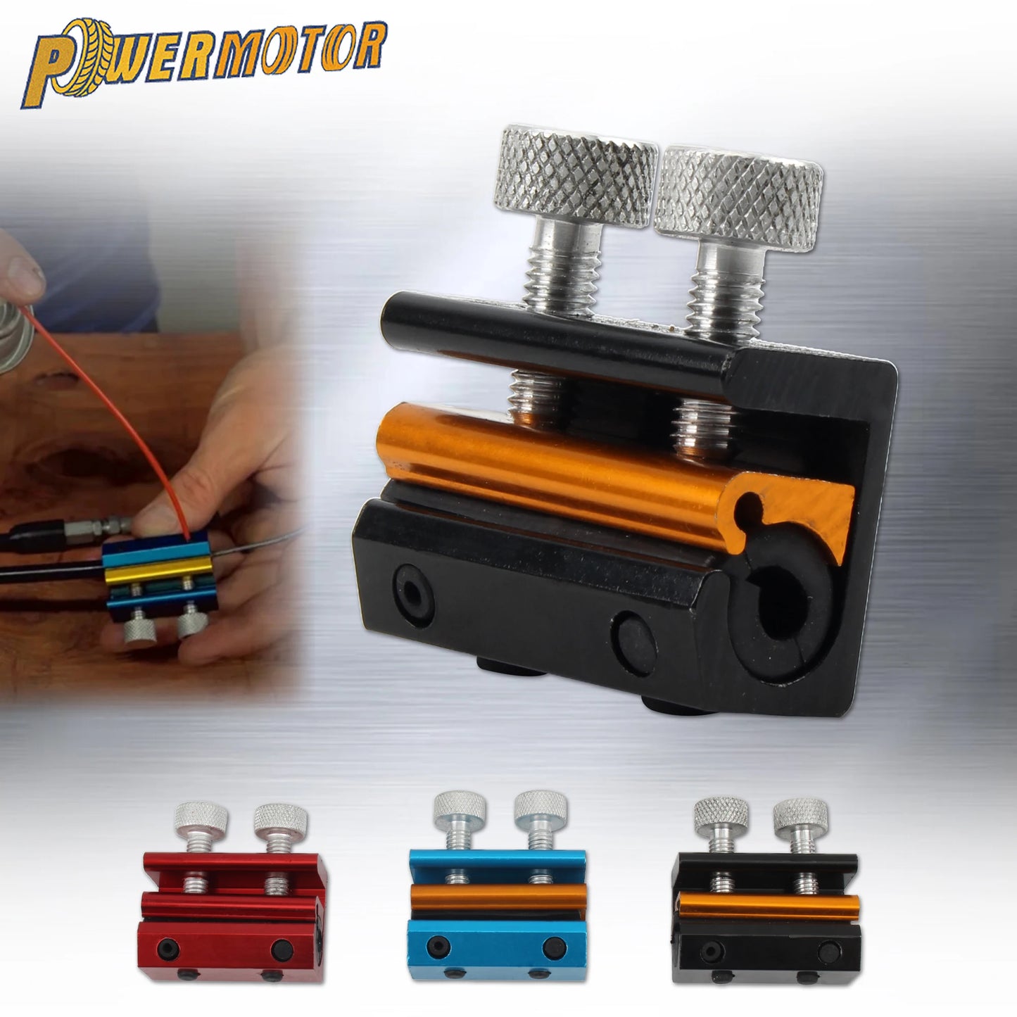 Motorcycle Dual Head Oil Clamp Cable Lubricator Brake Cable Oiler Dirt Bike Motocross Scooters Cleaning Maintenance Tool