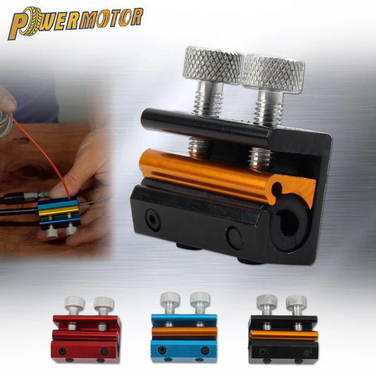Motorcycle Dual Head Oil Clamp Cable Lubricator Brake Cable Oiler Dirt Bike Motocross Scooters Cleaning Maintenance Tool