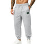 Men's Fleece Lined Jogger Pants, Autumn Winter Heavyweight Sweatpants, Drawstring Loose Fit Outdoor Sports Warm Trousers