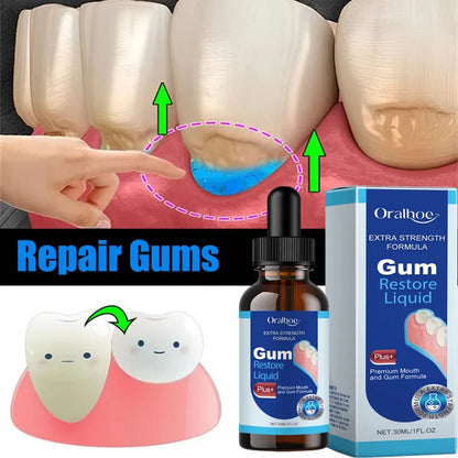 Damaged Gum Repair Care Gel Serum Relieve Sore Gums Allergy Deep Cleaning Teeth Stains Tartar Serum Dental Caries Tooths Serum