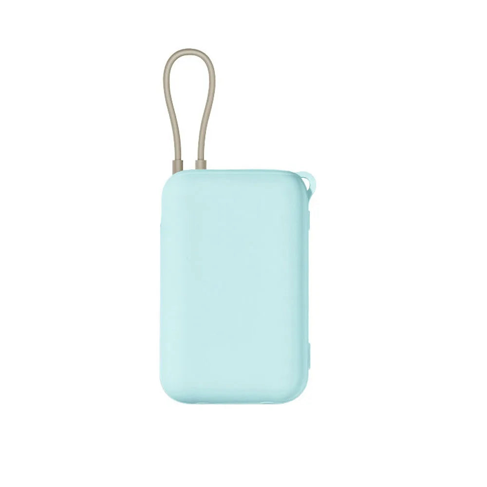 Shockproof Silicone Case for Xiaomi Built-in Cable Power Bank 10000mAh P15ZM Dustproof Protective Power Bank Case