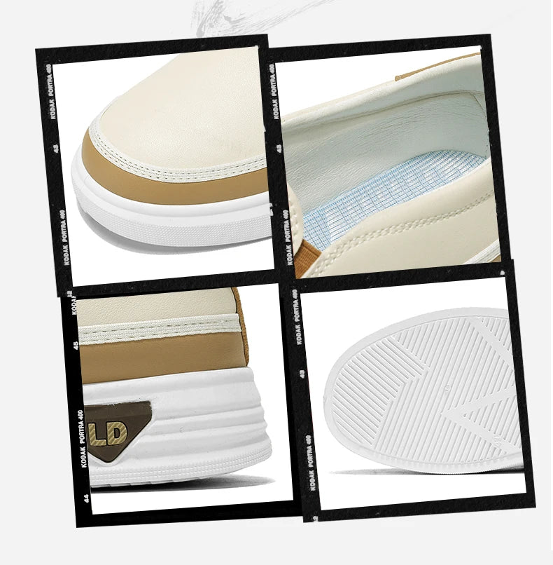 Men's Loafers for Spring, Large Size, Round-Toe Men's Moccasins, Slip-On Casual Shoes, Simple and Lightweight