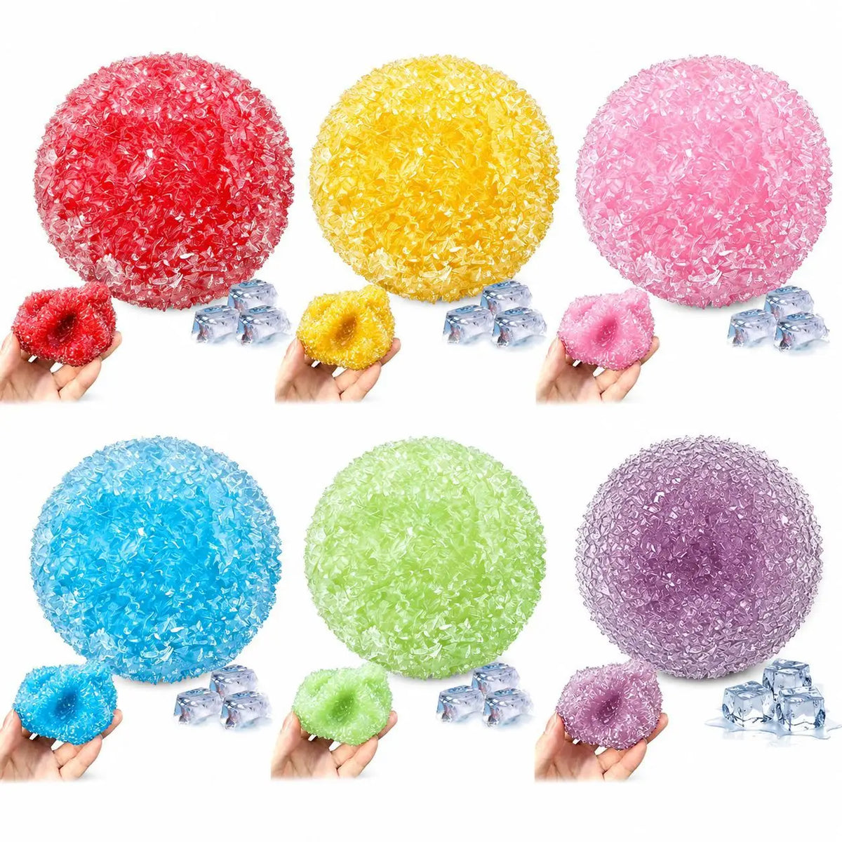 Slushy Bayberry Shapeable Stress Squeeze Ball Non‑Rebound Squishy Fidget Toy ASMR Rustling Sound Anti‑Stress Decompression Toy