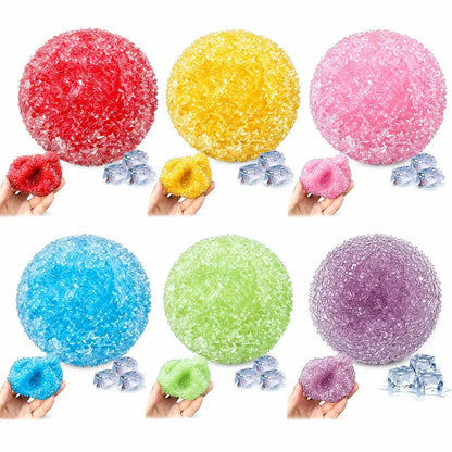 Slushy Bayberry Shapeable Stress Squeeze Ball Non‑Rebound Squishy Fidget Toy ASMR Rustling Sound Anti‑Stress Decompression Toy