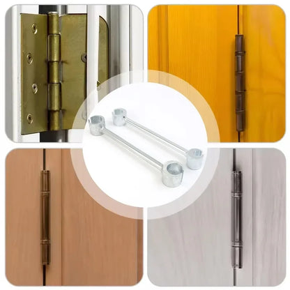Double Head Door Hinge Repair Spanner Labor-Saving Wrenches Hinge Gaps Adjusting Wrench for Home Assembly Maintenance Hand Tools