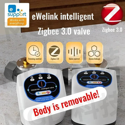 eWelink Zigbee Intelligent Valve DN15/DN20/DN25 App Rmote Control Works With Salutel/Alexa/Alice/Google Assistant/Smart Things