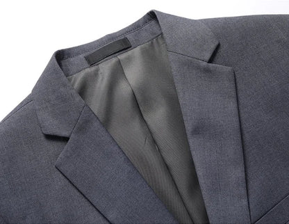 Men's Solid Color Business Suit 2025 High Quality Fashion Banquet Wedding Trend Groom Best Man Single 3/2/1
