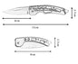 NEW Stainless Steel Folding Knife With Keychain Outdoor Carrying Knife Sharp Pocket Knife Fruit Knife Folding Knife Outdoor Tool
