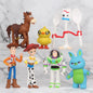 7Pcs/Set Toy Story 4 Action Figures Toy Woody Jessie Buzz Lightyear Forky Pig Bear Figura Model Doll Figurine Boy Birthday Gift