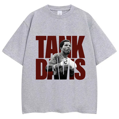 Limted Tank Gervonta Davis Graphic T Shirt Vintage Boxing T Shirts Oversized Men Women 100% Cotton Boxer Fans Gifts Tee Shirts