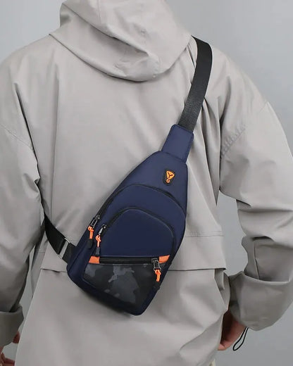 Rilibegan Nylon Men's Chest Bag 2023 New Portable Casual Shoulder Bag Trendy and Unique Design Crossbody Bag