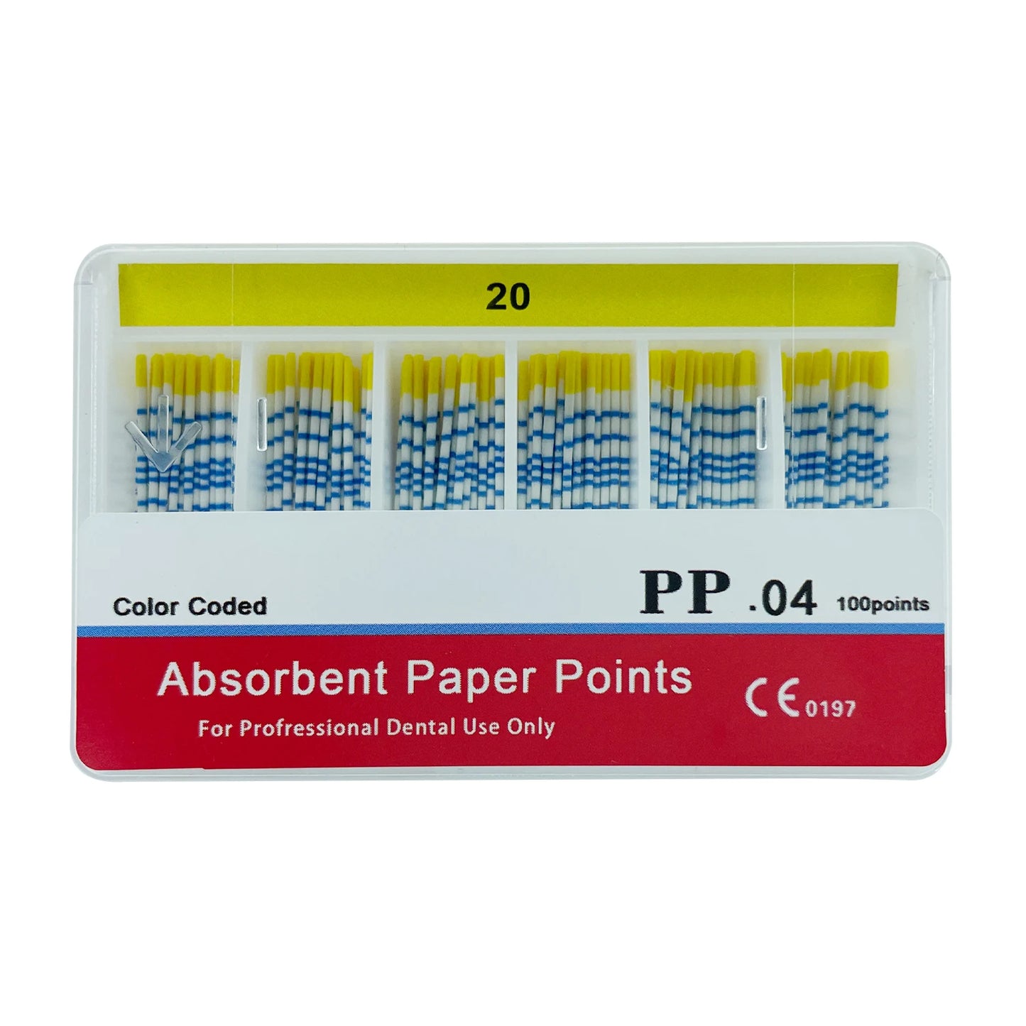 With Scale Dental Absorbent Paper Points Taper 04 15#-40# Dental Pure Cotton Fiber Paper Endodontics Treatment Consumables