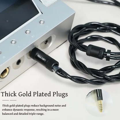 Nici HiFi-29S IEM Cable with 0.78mm 2-Pin QDC TFZ Dual 3.5mm to 4.4mm Balanced Upgrade Cable for KZ ZSN PRO ZS10 Pro EDX TRN