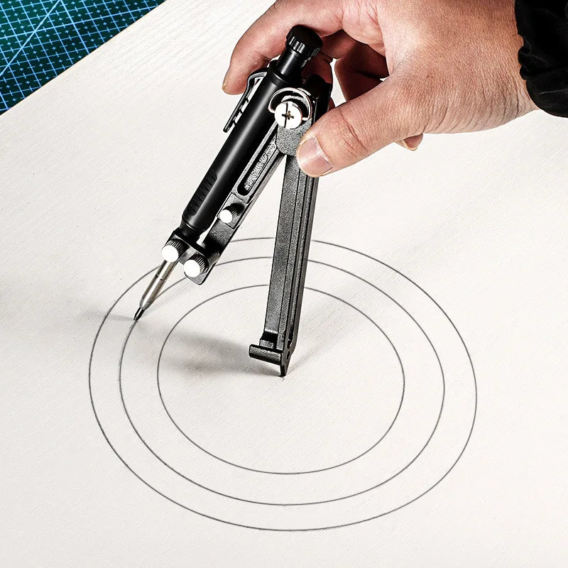 Multi-function Scribing Ruler Contour Gauge Scribe Compass Carpentry Graffiti Line Measuring Hand Tools Woodworking Construction