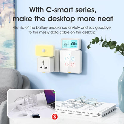 Zigbee Weather Station Digital Thermometer Room Tuya Smart Hygrometer Electronic Table Clock Temperature And Humidity Sensor