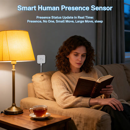 Tuya WiFi Zigbee 24G Mmwave Radar Presence Sensor Human Detector Motion/Static Detection Home Security Alarm For SmartLife Alexa