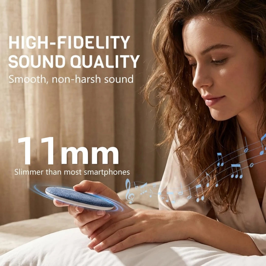 2026 Upgrade: Round Bone Conduction Pillow Speaker, Airwave Conduction Sleep Aid Speaker, Available in Three Colors, Smart App T
