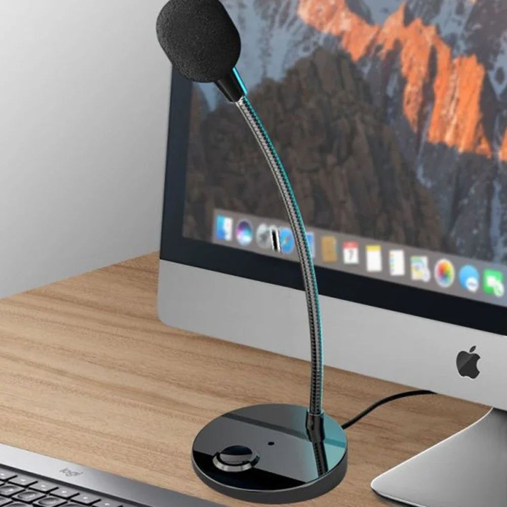 USB/3.5mm Jack Microphone Speech Speakers 3.5mm Plug Wired Desktop Microphones For PC Computer Laptop Notebook Loud Speaker