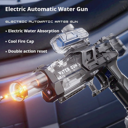 Lighting Electric Water Gun Continuous Water Spraying High-pressure Powerful Water Gun Children's Outdoor Game Toy Festival Gift