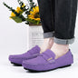 Men's Sleek Metal-Buckle Driving Loafers, Men's Daily Casual Slip-On Footwear, Men's Reinforced Abrasion-Resistant Footwear