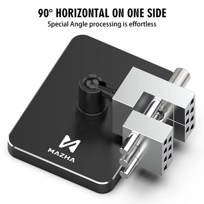 MAZHA T0010 2-in-1 Mini Portable Table Vise Compact Adjustable Clamp Precision Tool for Modeling Hobby DIY