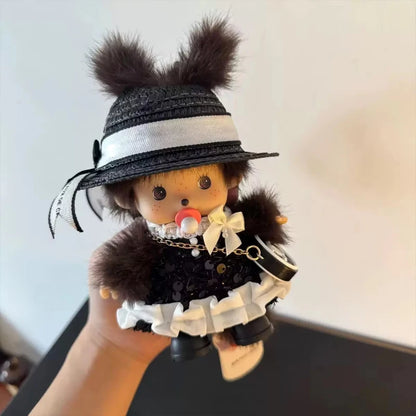 15cm Monchhichi Cute Little Monkey Diy Outfit Change Doll Multiple Styles Exquisite Backpack Pendant Keychain Toy Periphery Gift